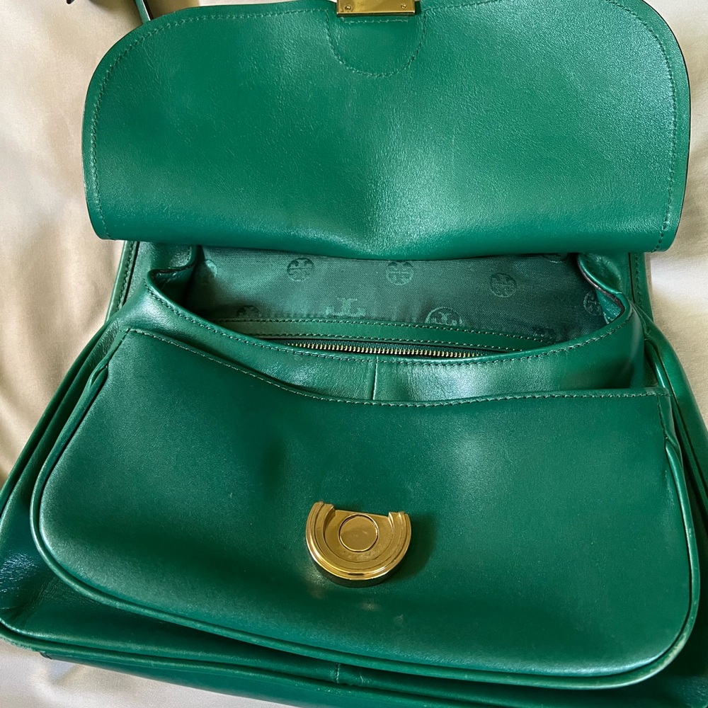 Rare Tory Burch green bag - Picture 6 of 12